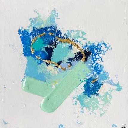 Pintura One of these mornings por Luz Alexandra | Pintura Abstracto Acrílico, Hoja de oro, Pastel Iconos pop, Minimalista