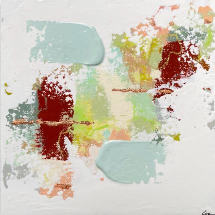 Pintura Hope  por Luz Alexandra | Pintura Abstracto Acrílico, Hoja de oro, Pastel Iconos pop, Minimalista