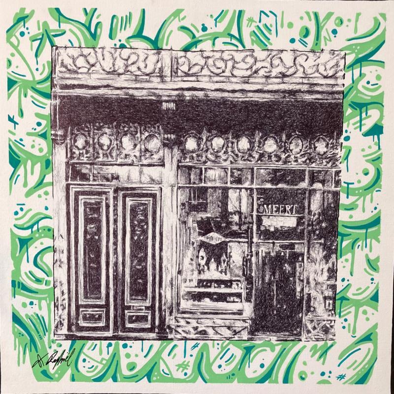 Painting Lille - Pâtisserie Méert by André Raphaël | Painting Figurative Urban Life style Architecture Acrylic