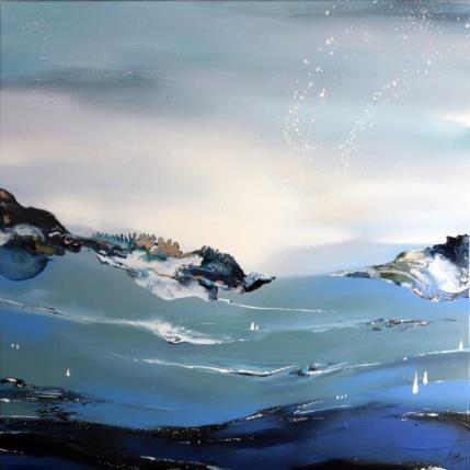 Painting 866 by Naen | Painting Abstract Acrylic, Ink Minimalist