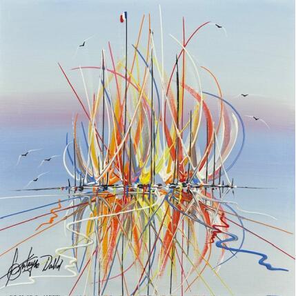 Painting Haut les voiles  by Fonteyne David | Painting Figurative Acrylic