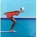 Pintura Red bathing suit por Trevisan Carlo | Pintura Figurativo Deporte Aceite
