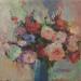 Peinture F2003 Bouquet Romantique en Nuances Pastel par Malynovska Iryna | Tableau Impressionnisme Nature Huile