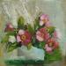 Peinture F2005 Bouquet de Fleurs Sauvages en Vase Blanc par Malynovska Iryna | Tableau Impressionnisme Nature Huile