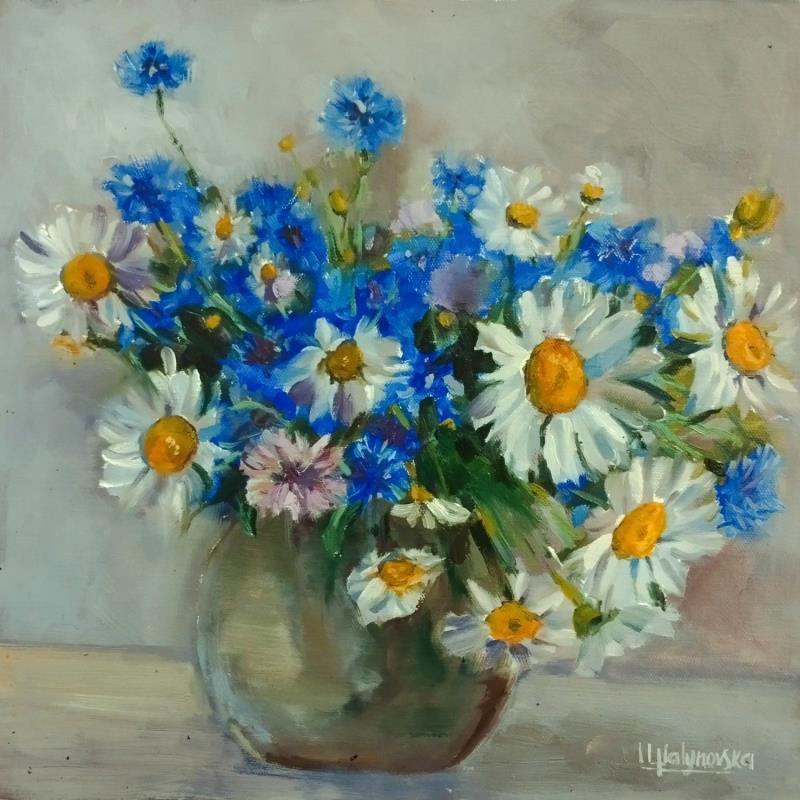 Painting F4002 Fleurs des Champs by Malynovska Iryna | Painting Impressionism Nature Oil