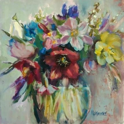 Painting F4000 Bouquet de Printemps by Malynovska Iryna | Painting Impressionism Oil Nature