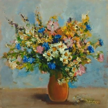Painting F4006 Bouquet Champêtre by Malynovska Iryna | Painting Impressionism Oil Nature