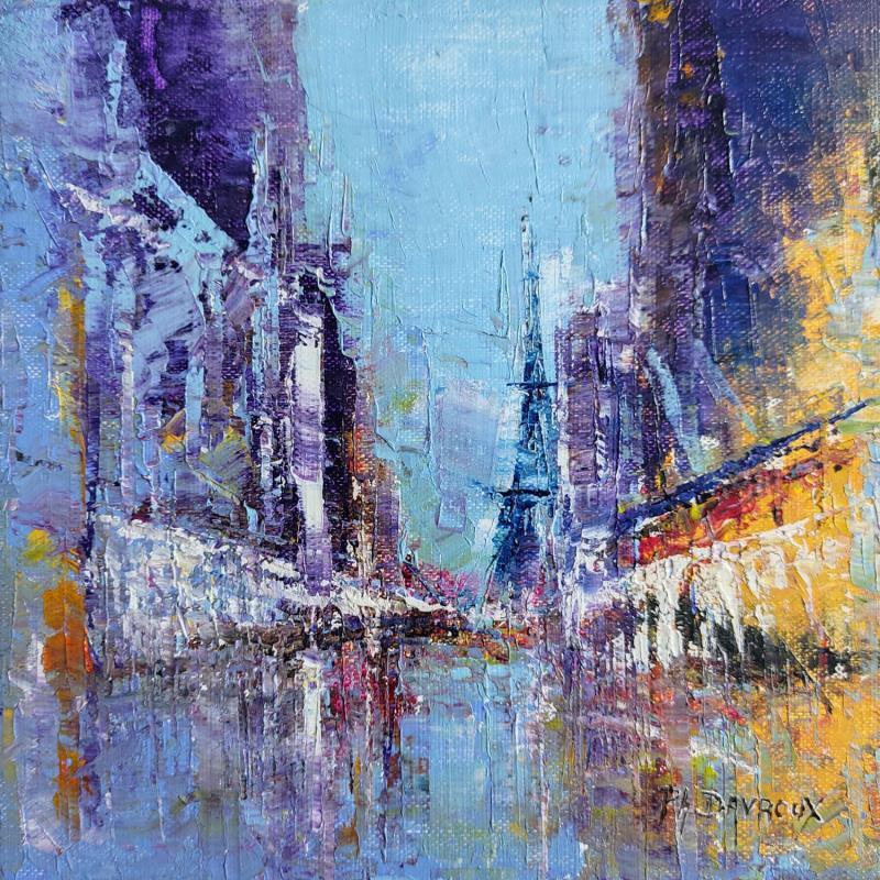 Painting Paris City by Davroux Philippe  | Painting Realism Architecture Acrylic