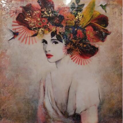 Painting Mi Vera by Bofill Laura | Painting Figurative Acrylic, Resin, Wood Nature, Portrait