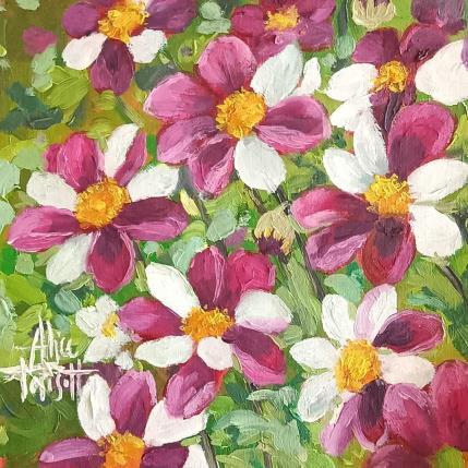 Painting Dalie by Parisotto Alice | Painting Figurative Oil Music, Nature, Still-life