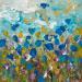 Painting Bleuets by Amblard Florence | Painting Figurative Nature Acrylic