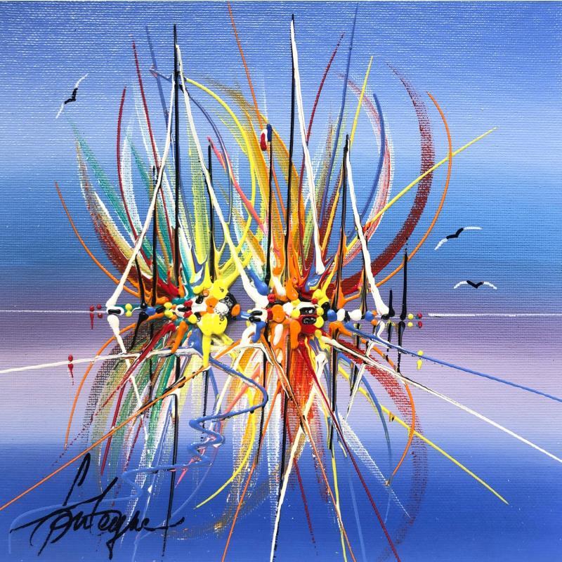 Painting Nos émotion bleues by Fonteyne David | Painting Figurative Acrylic