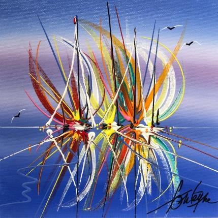 Painting Elèvation colorée by Fonteyne David | Painting Figurative Acrylic Pop icons