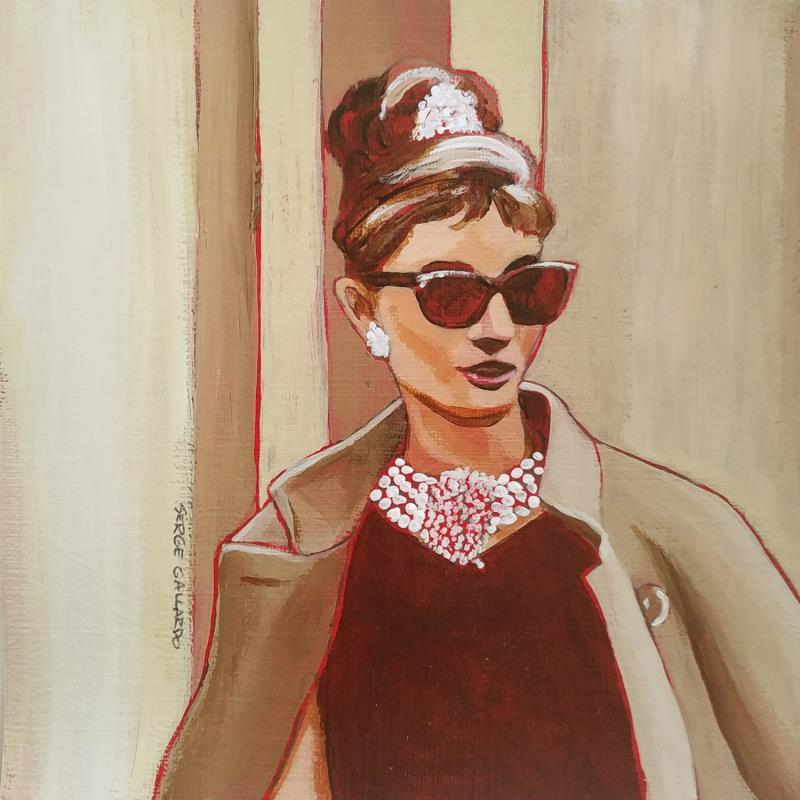 Peinture Pénélope ressemble à Audrey... par Gallardo Serge | Tableau Figuratif Scènes de vie Acrylique