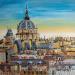 Peinture TEJADOS par Rodriguez Rio Martin | Tableau Impressionnisme Urbain Huile