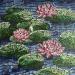 Pintura Nymphéas  por Dmitrieva Daria | Pintura Impressionism Marine Naturaleza Acrílico