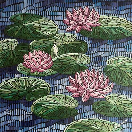 Peinture Nymphéas  par Dmitrieva Daria | Tableau Impressionnisme Acrylique Marine, Nature