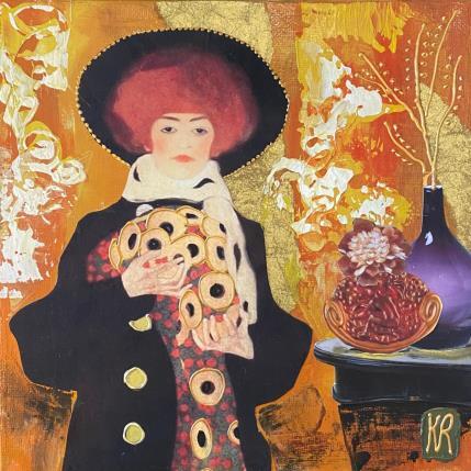 Peinture Charlie par Romanelli Karine | Tableau Figuratif Acrylique, Collage Portraits, Scènes de vie