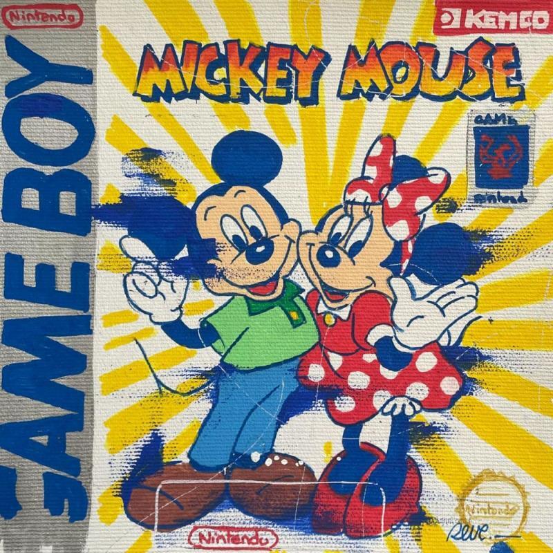 Peinture Mickey Game par Revel | Tableau Pop-art Icones Pop Acrylique