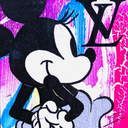 Painting Minnie is happy by Mestres Sergi | Painting Pop-art Acrylic, Graffiti Pop icons