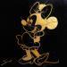 Painting Minnie gold by Mestres Sergi | Painting Pop-art Pop icons Graffiti Acrylic