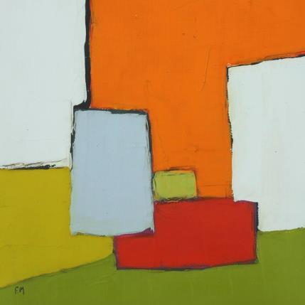 Peinture Abstrait coloré par Marteau Frederique | Tableau Abstrait Huile