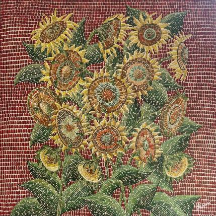 Peinture Tournesols  par Dmitrieva Daria | Tableau Impressionnisme Acrylique Nature