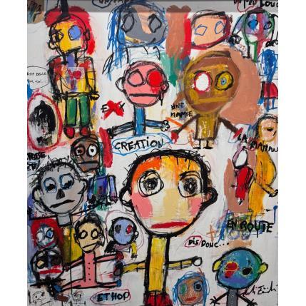 Peinture Création par Zaïdi Larbi | Tableau Art Singulier Acrylique, Pastel, Posca