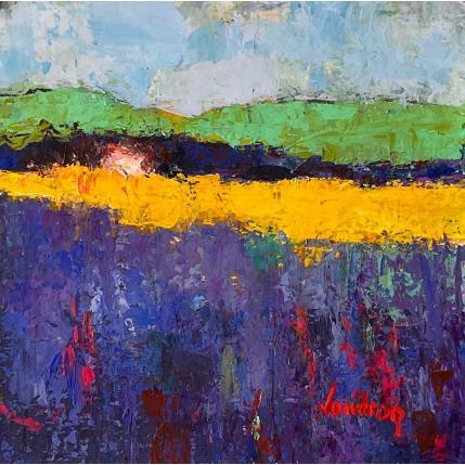 Painting Les lavandes en Provence by Vaudron | Painting Figurative