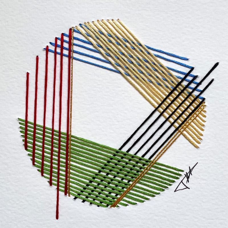 Painting Filichroma 43 by Pinsard Marine | Painting Subject matter Minimalist Textile