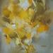 Pintura Full-blown yellow por Virgis | Pintura Abstracto Minimalista Aceite