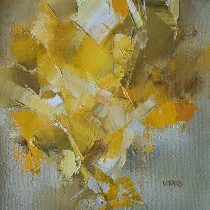 Pintura Full-blown yellow por Virgis | Pintura Abstracto Aceite Minimalista