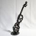 Sculpture Violon 26-24 par Buil Philippe | Sculpture Figuratif Minimaliste Scènes de vie Musique Métal Bronze