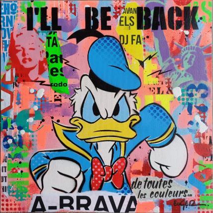 Painting I'LL BE BACK by Euger Philippe | Painting Pop-art Acrylic, Gluing Pop icons
