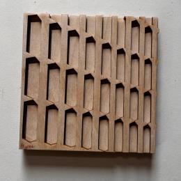 Gemälde Hexagon Building Window von Plyconic | Gemälde