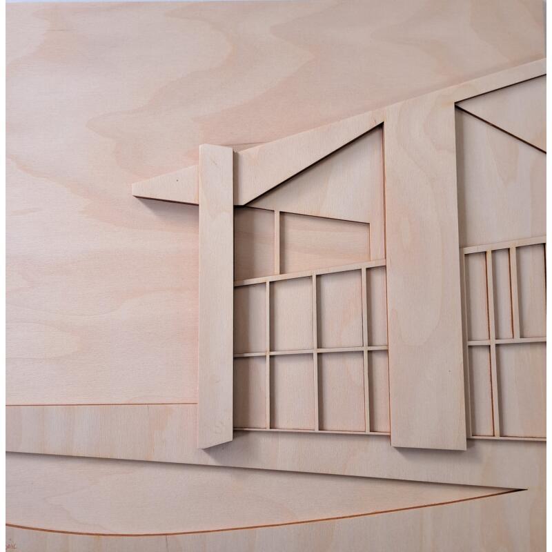 Peinture Pavillon Le Corbusier par Plyconic | Tableau