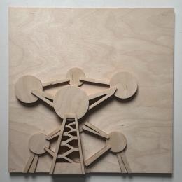 Gemälde Atomium von Plyconic | Gemälde