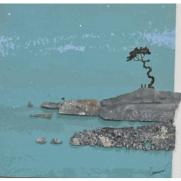 Peinture A72 par Lemonnier  | Tableau Matiérisme Acrylique, Zinc Paysages