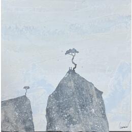 Peinture NO5119 par Lemonnier  | Tableau Matiérisme Acrylique, Zinc Paysages