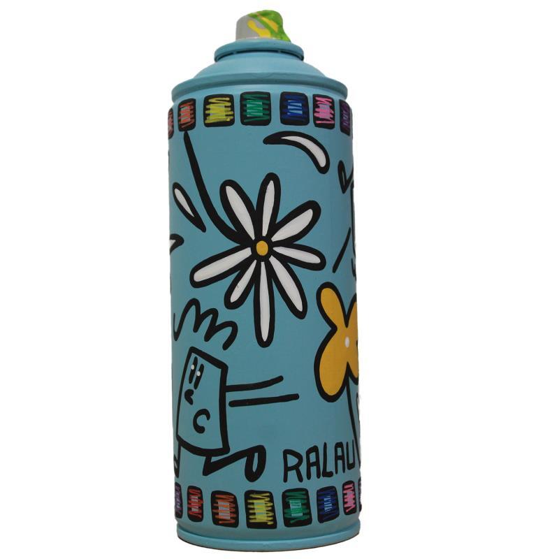 Sculpture Le pouvoir des fleurs par Ralau | Sculpture Art Singulier Nature Acrylique Posca