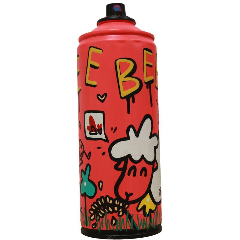 Sculpture BEEEEE par Ralau | Sculpture Art Singulier Animaux Acrylique Posca