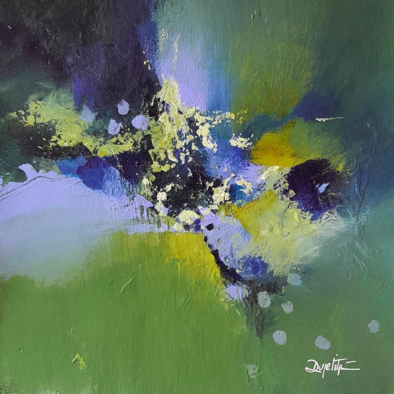 Peinture Fraîcheur par Dupetitpré Roselyne | Tableau Abstrait Minimaliste Acrylique