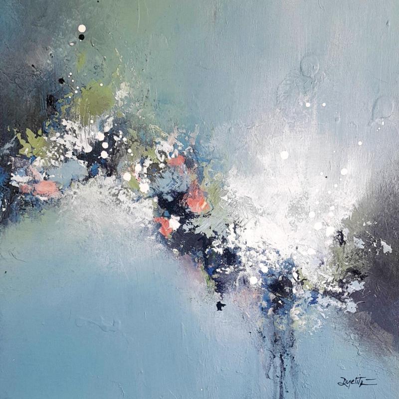 Pintura Légèreté por Dupetitpré Roselyne | Pintura Abstracto Minimalista Acrílico