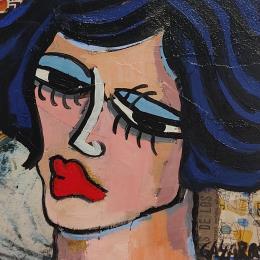 Painting hace tiempo by Garcia Gallardo Mercedes | Painting Figurative Oil Pop icons