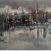 Peinture Manhattan par Levesque Emmanuelle | Tableau Huile