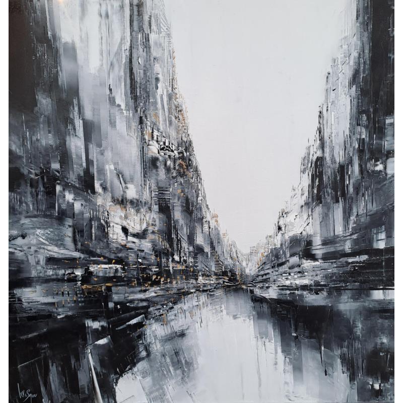 Gemälde Science Fiction von Levesque Emmanuelle | Gemälde Art brut Urban Öl