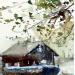 Painting Promenade des gabares - Tours by Gutierrez | Painting Impressionism Landscapes Watercolor