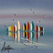 Painting Les Voiles bonbons à Nice by Fonteyne David | Painting Figurative Acrylic