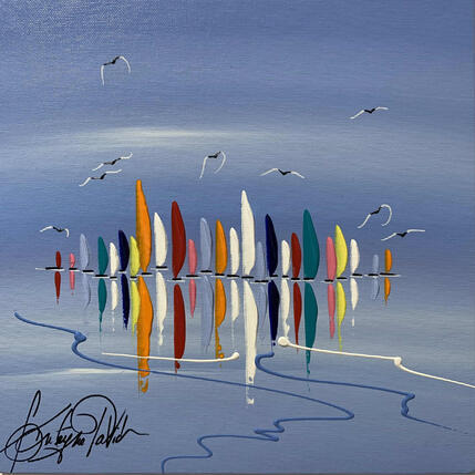 Painting Les couleurs vibrantes Nicoises by Fonteyne David | Painting Figurative Acrylic