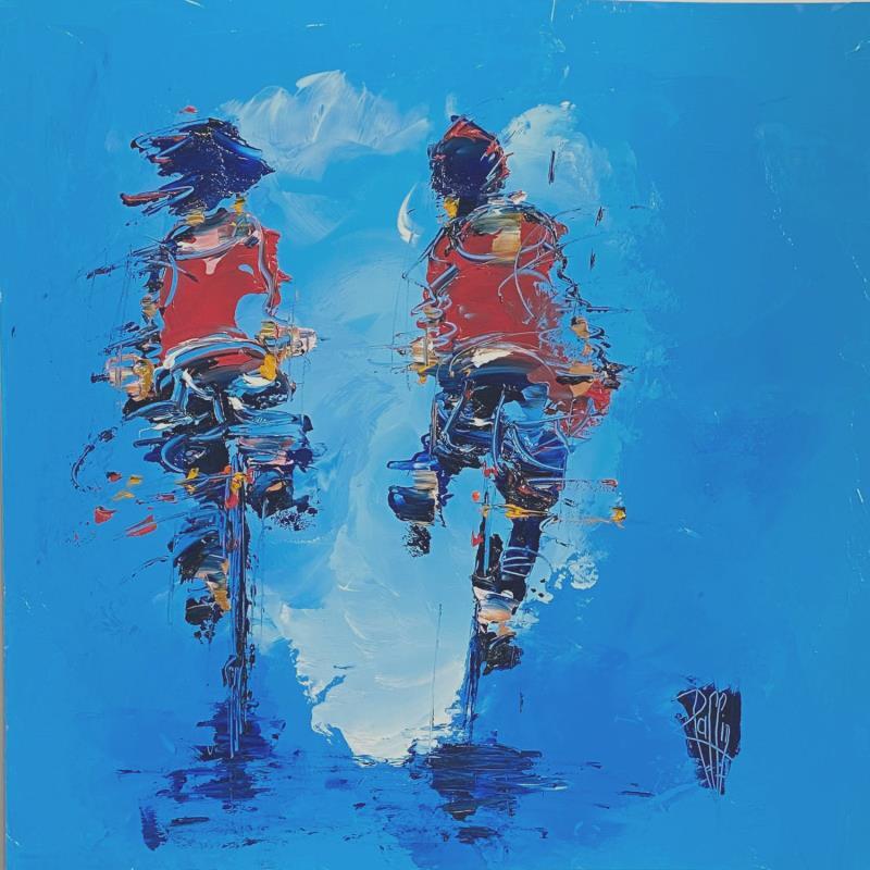 Painting Echange by Raffin Christian | Painting Figurative Life style Oil